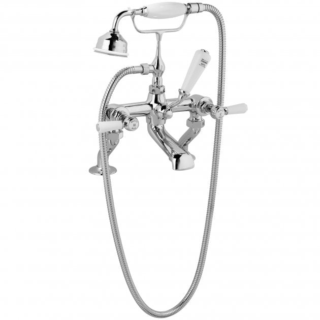 Crawford Topaz Bath Shower Mixer Tap Pillar Mounted - Chrome