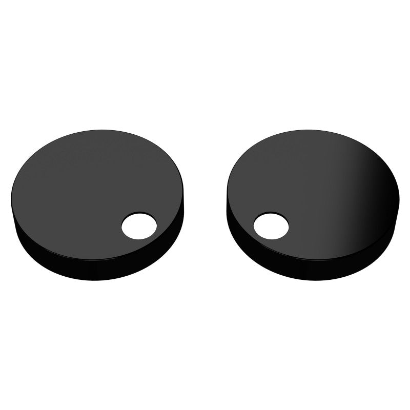 Matt Black Toilet Seat Cover Caps 10.7mm Deep