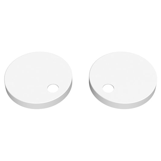 Matt White Toilet Seat Cover Caps 7.7mm Deep