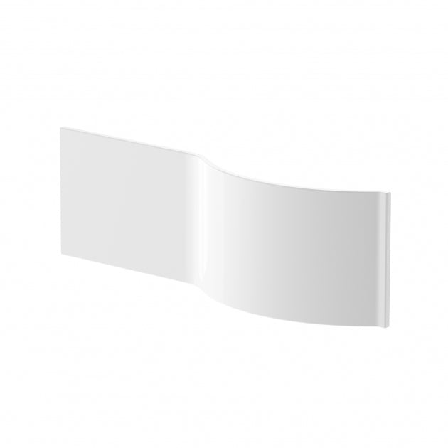 Crawford P-Shaped Shower Bath Front Panel 510mm H x 1595mm W - Acrylic