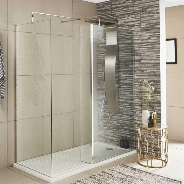 Wetroom Return Screen 215 x 1850mm