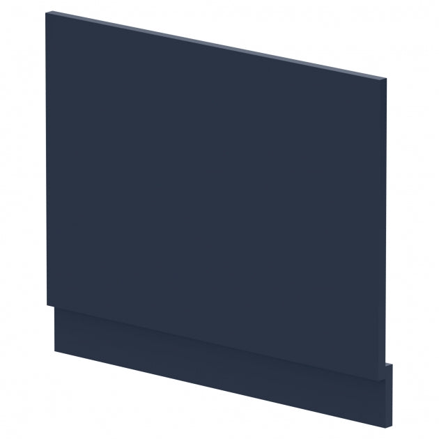 Crawford Arno Straight Bath End Panel and Plinth 560mm H x 680mm W - Satin Midnight Blue