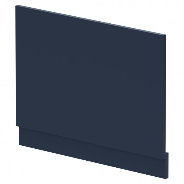 Crawford Arno Straight Bath End Panel and Plinth 560mm H x 730mm W - Satin Midnight Blue