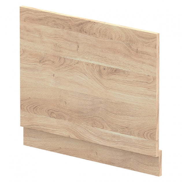 Crawford Arno Straight Bath End Panel and Plinth 560mm H x 680mm W - Bleached Oak