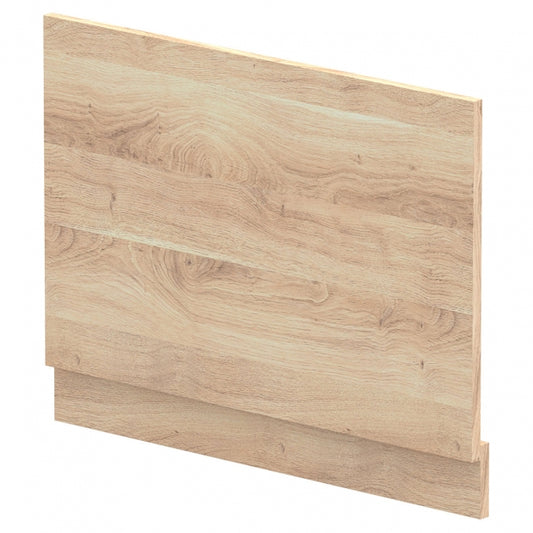 Crawford Arno Straight Bath End Panel and Plinth 560mm H x 730mm W - Bleached Oak