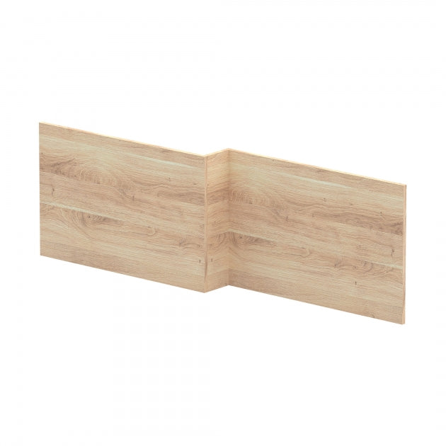 Crawford Arno Square Shower Bath Front Panel 520mm H x 1700mm W - Bleached Oak