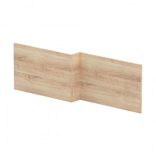 Crawford Arno Square Shower Bath Front Panel 520mm H x 1700mm W - Bleached Oak