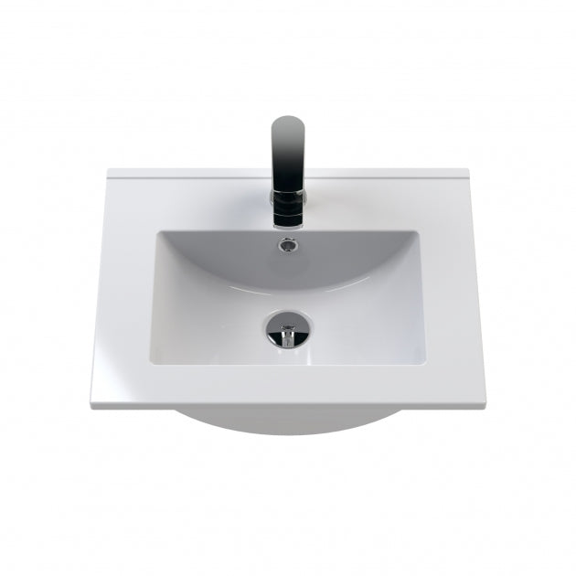 Crawford Arno Floor Standing 2-Door Vanity Unit with Basin-2 500mm Wide - Gloss White