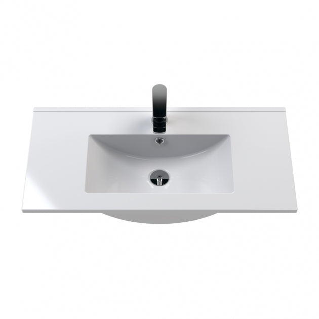 Crawford Arno Floor Standing 2-Door Vanity Unit with Basin-2 800mm Wide - Gloss White