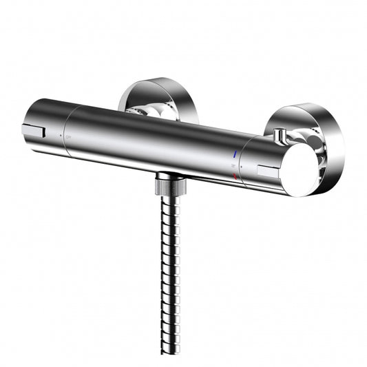 Crawford Arvan Round Thermostatic Bar Shower Valve Bottom Outlet