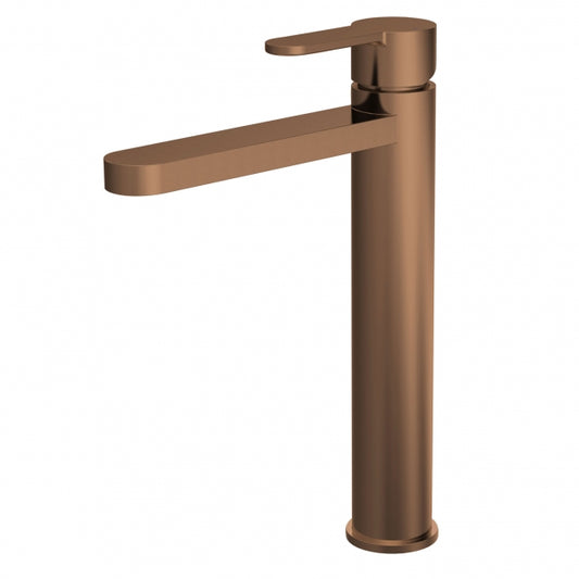 Crawford Arvan Tall Mono Basin Mixer Tap - Brushed Bronze