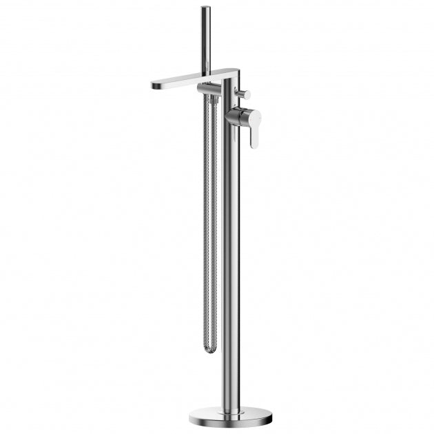 Crawford Arvan Freestanding Bath Shower Mixer Tap with Shower Kit - Chrome