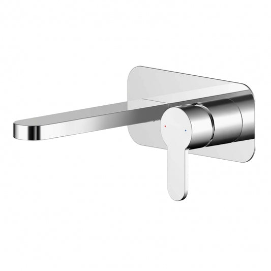 ixer Tap with Plate - Chrome Crawford Arvan 2-Hole Wall Mounted Basin Mixer Tap with Plate - Chrome