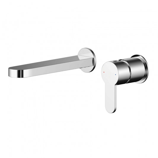 Crawford Arvan 2-Hole Wall Mounted Basin Mixer Tap without Plate - Chrome