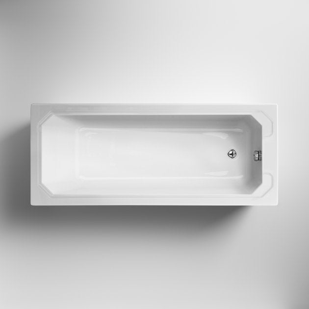 Crawford Ascott Single Ended Rectangular Bath 1700mm x 700mm - Acrylic