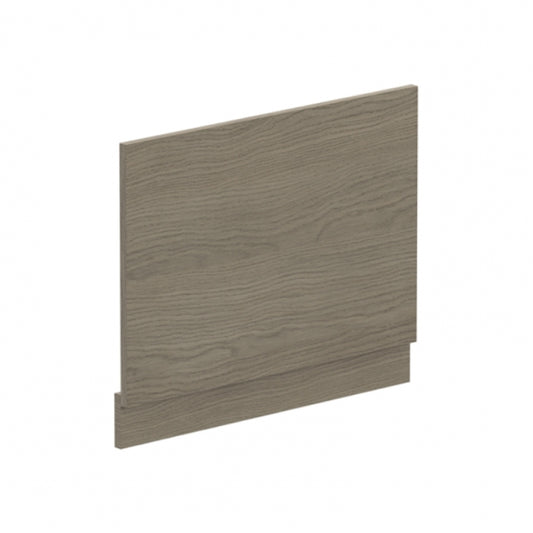 Crawford Straight Bath End Panel and Plinth 560mm H x 680mm W - Solace Oak