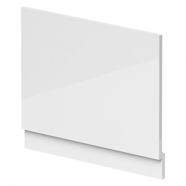 Crawford Waterproof Bath End Panel and Plinth 480mm H x 700mm W - Gloss White