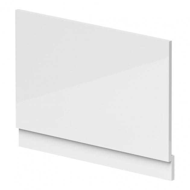 Crawford Waterproof Bath End Panel and Plinth 480mm H x 800mm W - Gloss White