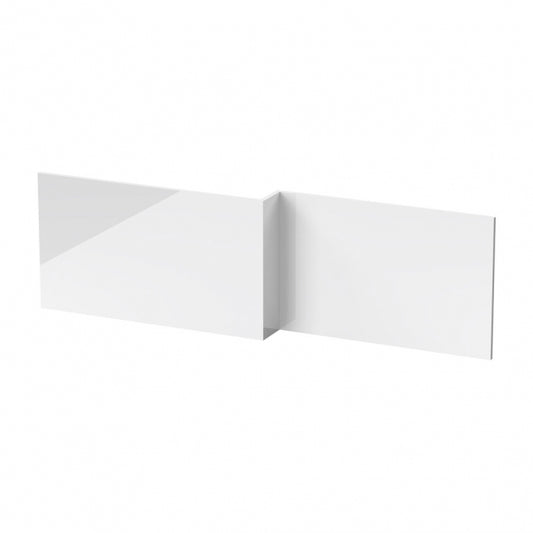 Crawford L-Shaped Bath Front Panel 540mm H x 1700mm W - Gloss White