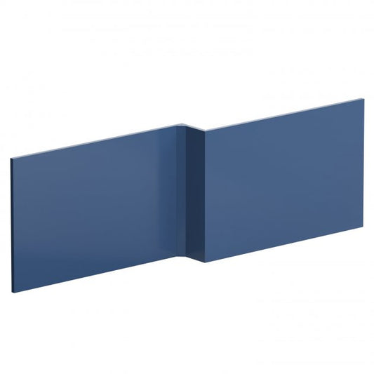 Crawford Blocks Square Shower Bath Front Panel 540mm H x 1700mm W - Satin Blue