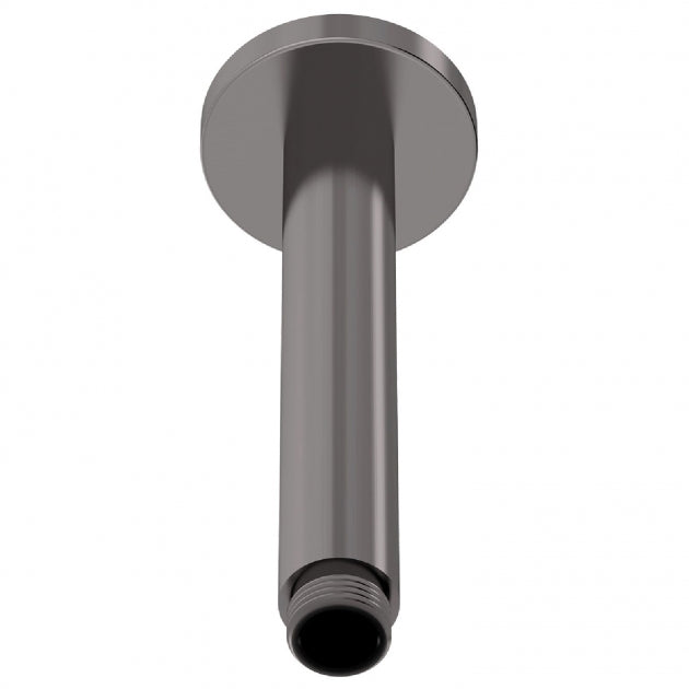 Crawford Round Ceiling Mounted Shower Arm 150mm Length - Brushed Pewter