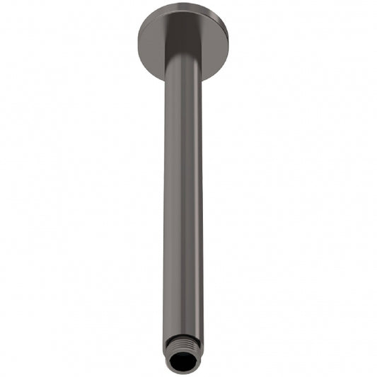 Crawford Round Ceiling Mounted Shower Arm 310mm Length - Brushed Pewter