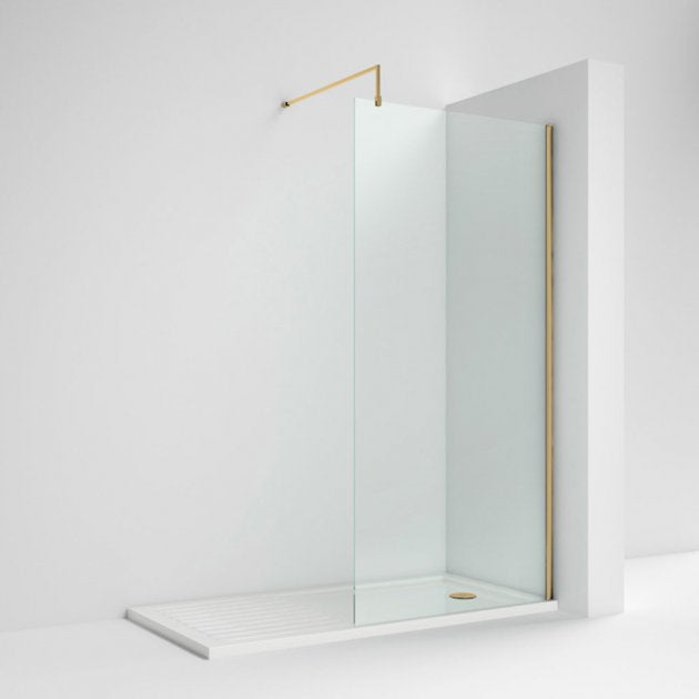 760mm Wetroom Screen With Support Bar