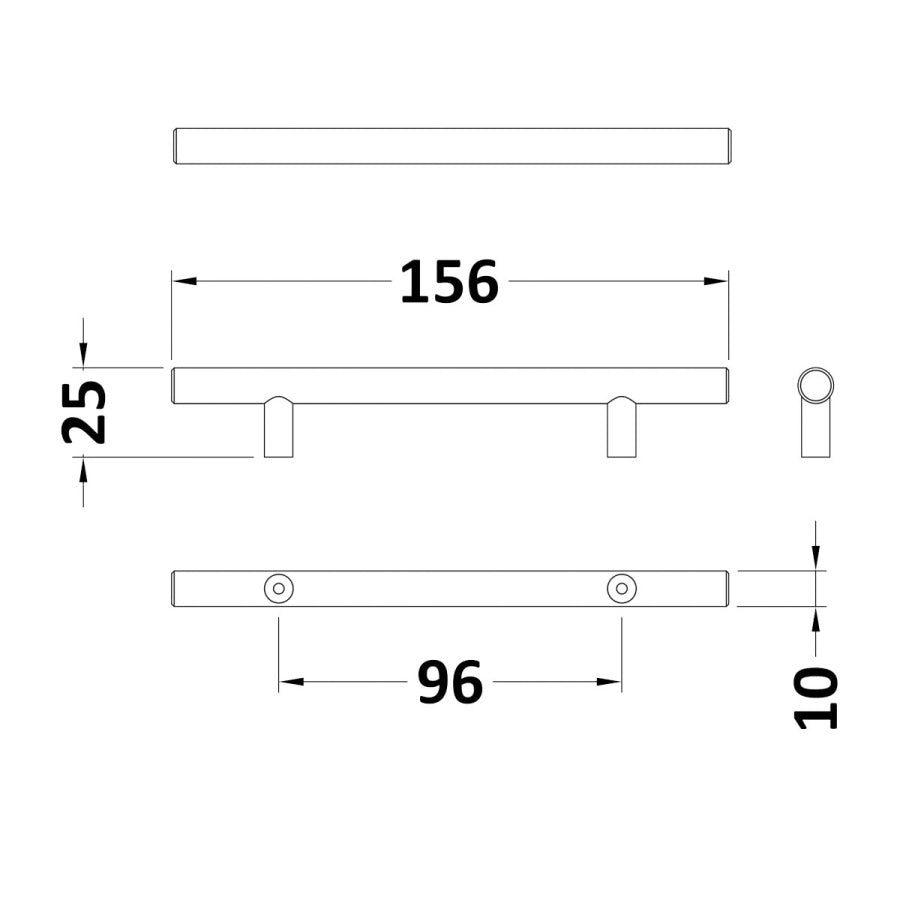 155mm Bar Handle