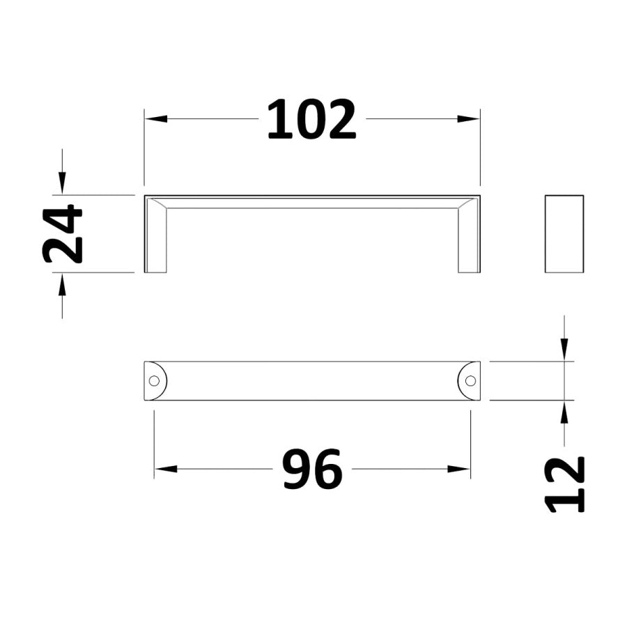 D Handle 96mm