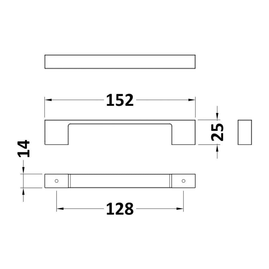 205mm Double G Handle