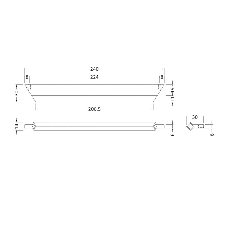 Profile Handle 224mm