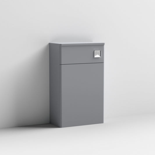 Crawford Classique Back to Wall WC Toilet Unit 500mm Wide - Satin Grey