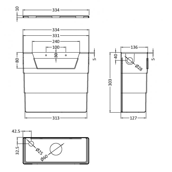 Dual Flush Concealed Cistern