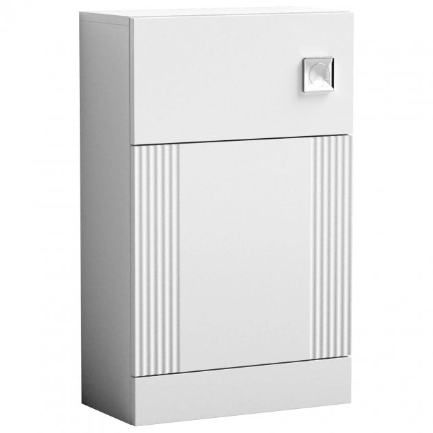 Crawford Deco Back to Wall WC Unit 500mm Wide - Satin White