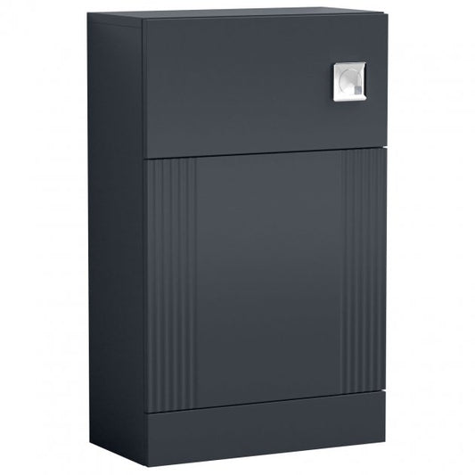 Crawford Deco Back to Wall WC Unit 500mm Wide - Satin Anthracite