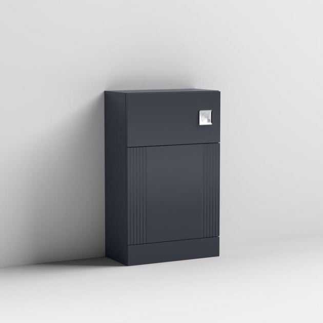 Crawford Deco Back to Wall WC Unit 500mm Wide - Satin Anthracite