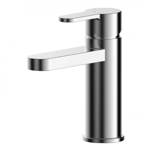 Crawford Arvan Eco Mono Basin Mixer Tap with Push Button Waste - Chrome