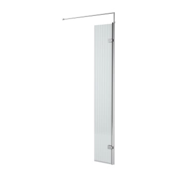 300mm Fluted Hinged Screen with Support Bar