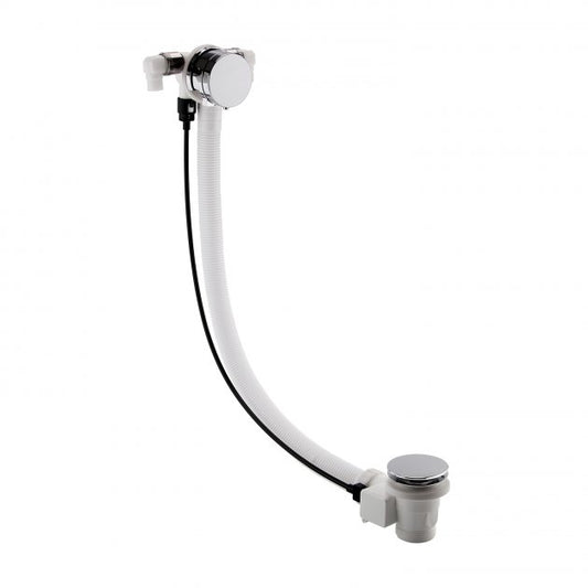 Crawford Freeflow Bath Filler with Pop Up Waste and Overflow - Chrome