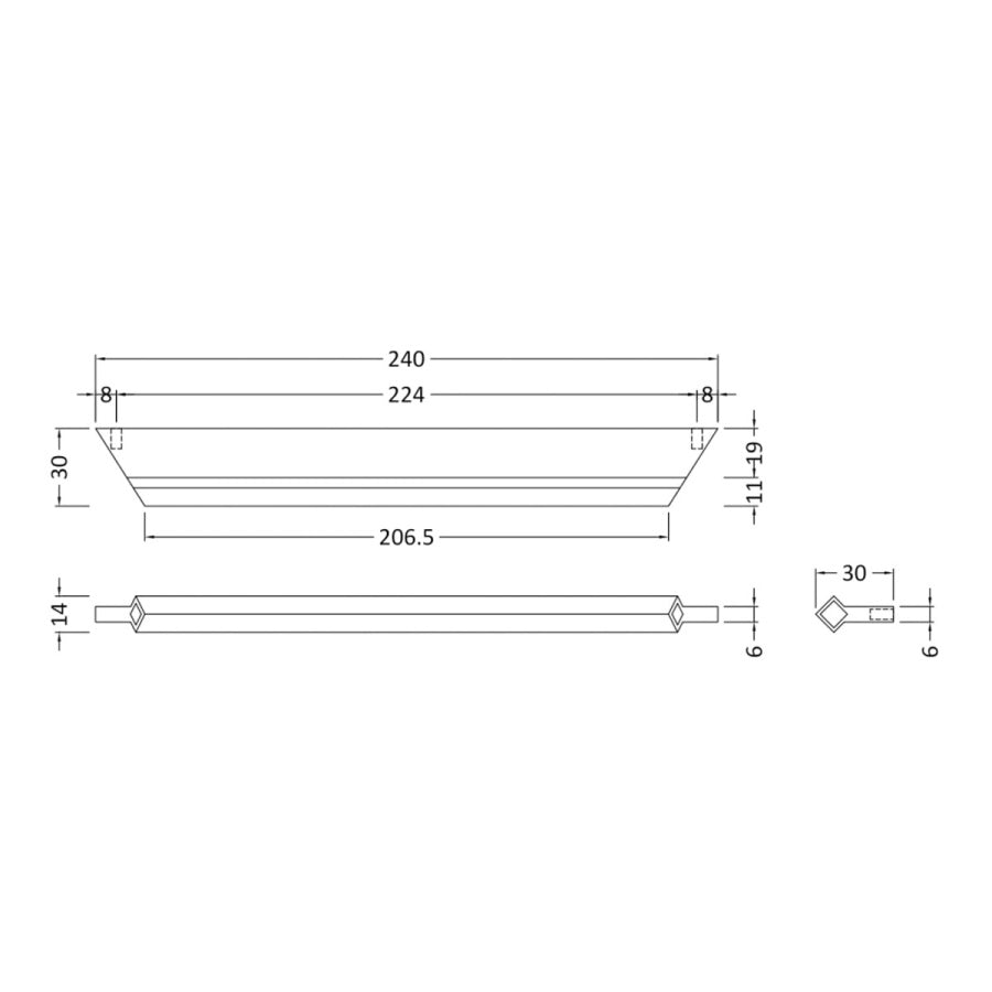 Profile Handle 224mm