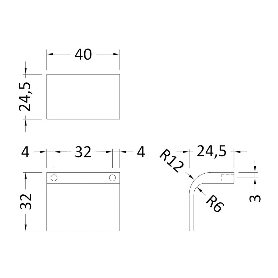 Square Drop Handle