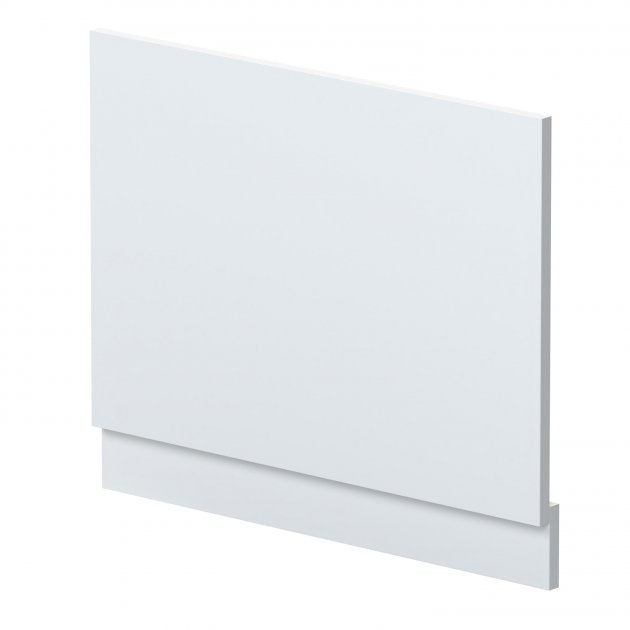 Crawford Blocks Straight Bath End Panel and Plinth 560mm H x 730mm W - Satin White