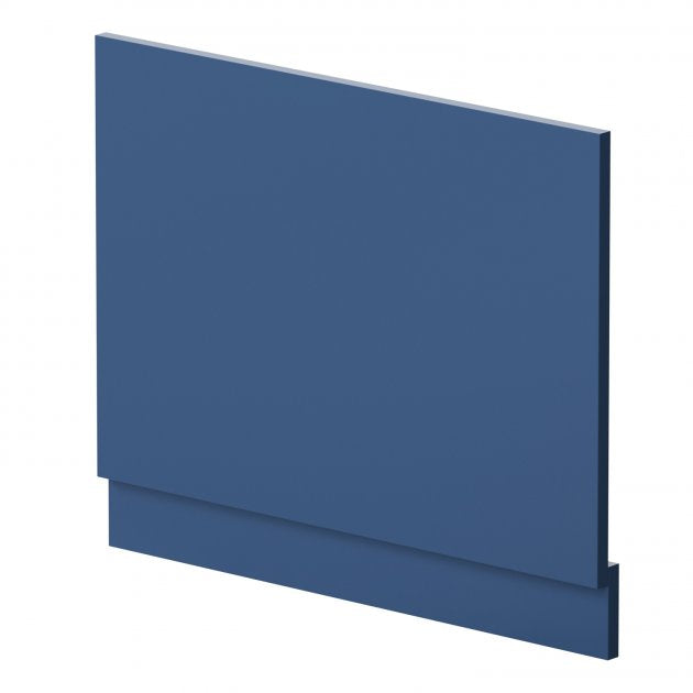 Crawford Blocks Straight Bath End Panel and Plinth 560mm H x 730mm W - Satin Blue