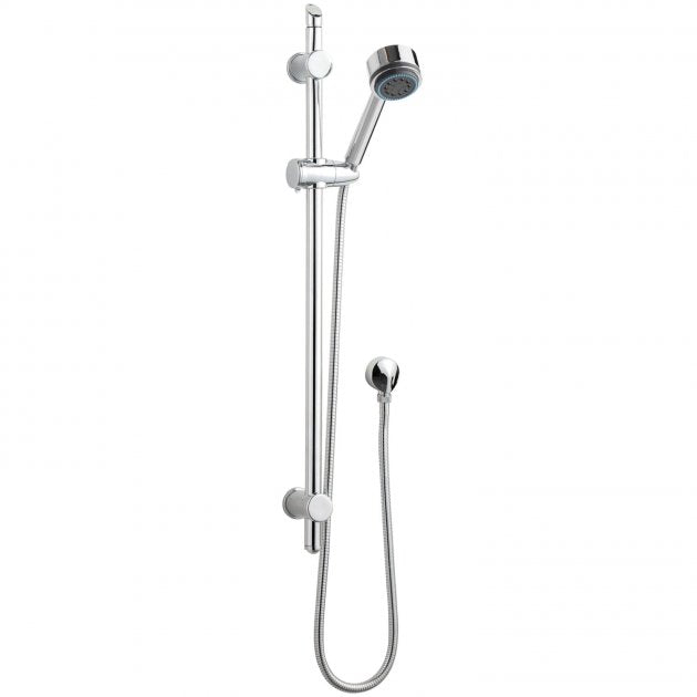 Crawford Modern Shower Slider Rail Kit 820mm High - Chrome