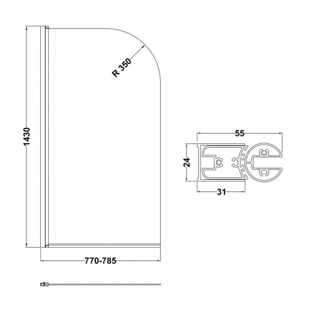 Round Bath Screen