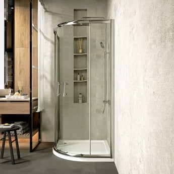 Offset Quadrant Shower Tray 900 x 760mm RH