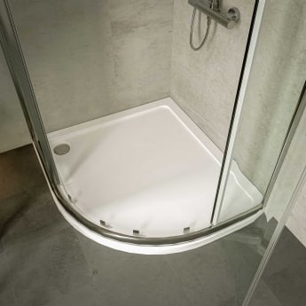 Offset Quadrant Shower Tray 900 x 760mm RH