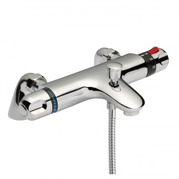 Crawford Reef Thermostatic Bath Shower Mixer Tap - Chrome