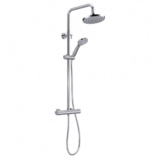 Crawford Round Bar Mixer Shower with Shower Kit and Fixed Head