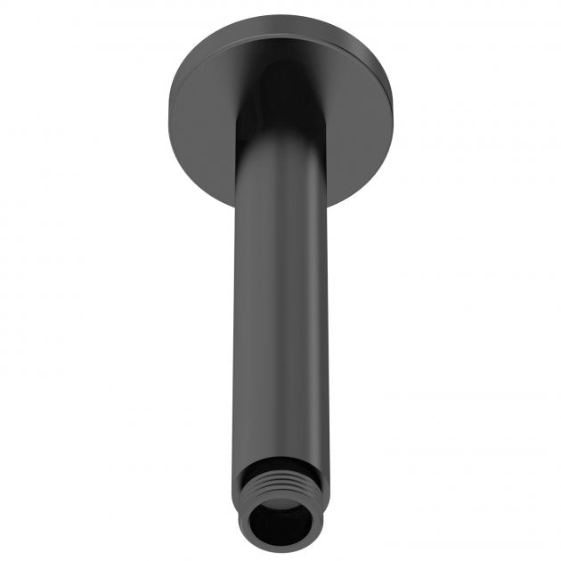 Crawford Arvan Round Ceiling Mounted Shower Arm 160mm Length - Matt Black